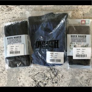 3 Pairs Duluth Buck Naked Performance Boxer Briefs